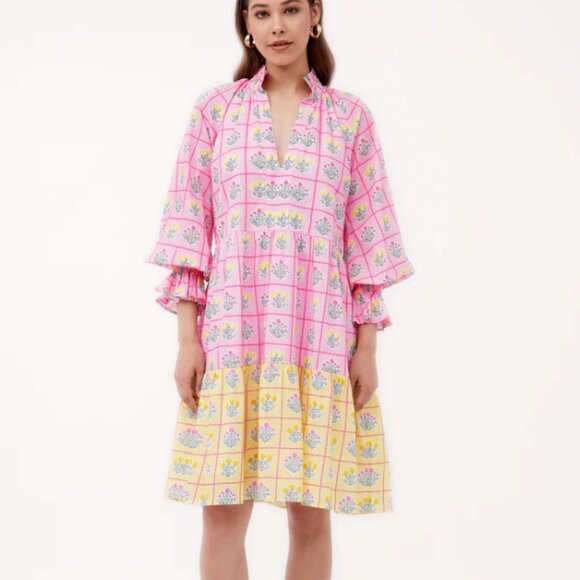 NWT - Beyond by Vera 1542 juliet POSITANO BLUSH Dress - Size XS - Picture 1 of 6